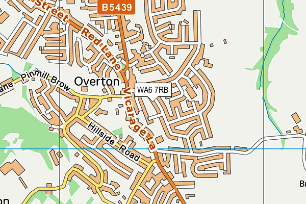 WA6 7RB map - OS VectorMap District (Ordnance Survey)