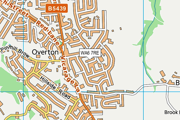WA6 7RE map - OS VectorMap District (Ordnance Survey)