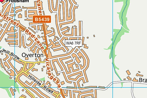 WA6 7RF map - OS VectorMap District (Ordnance Survey)