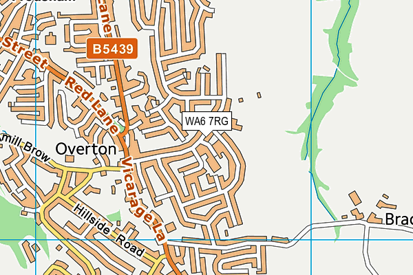 WA6 7RG map - OS VectorMap District (Ordnance Survey)
