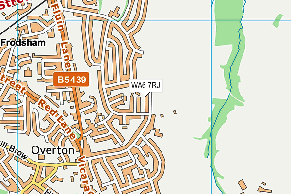 WA6 7RJ map - OS VectorMap District (Ordnance Survey)