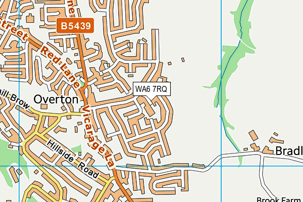 WA6 7RQ map - OS VectorMap District (Ordnance Survey)