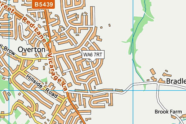 WA6 7RT map - OS VectorMap District (Ordnance Survey)