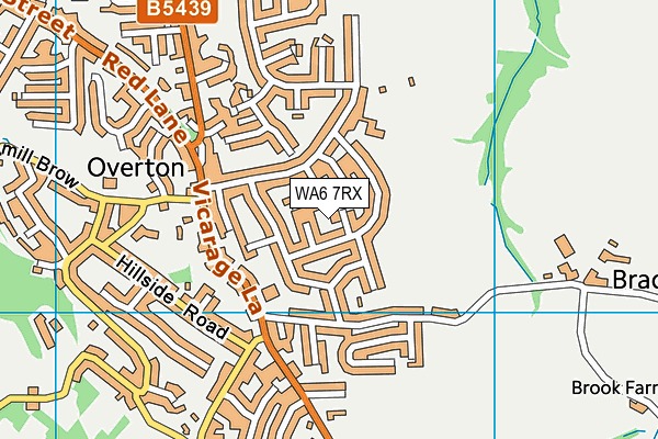 WA6 7RX map - OS VectorMap District (Ordnance Survey)