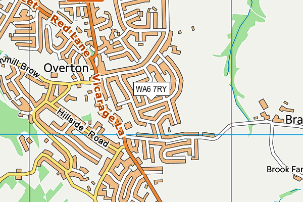 WA6 7RY map - OS VectorMap District (Ordnance Survey)