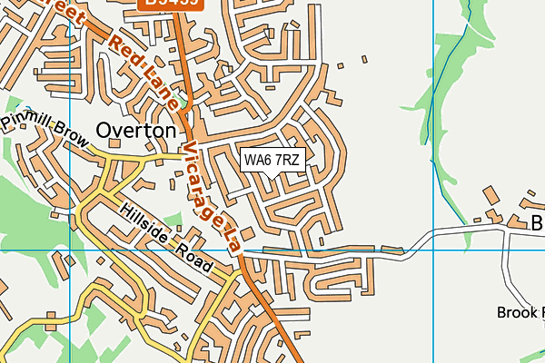 WA6 7RZ map - OS VectorMap District (Ordnance Survey)