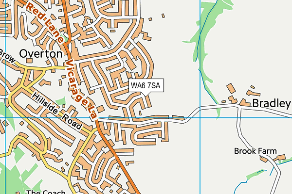 WA6 7SA map - OS VectorMap District (Ordnance Survey)
