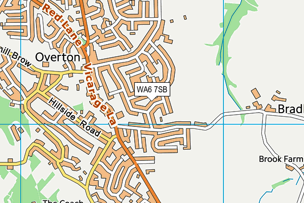 WA6 7SB map - OS VectorMap District (Ordnance Survey)