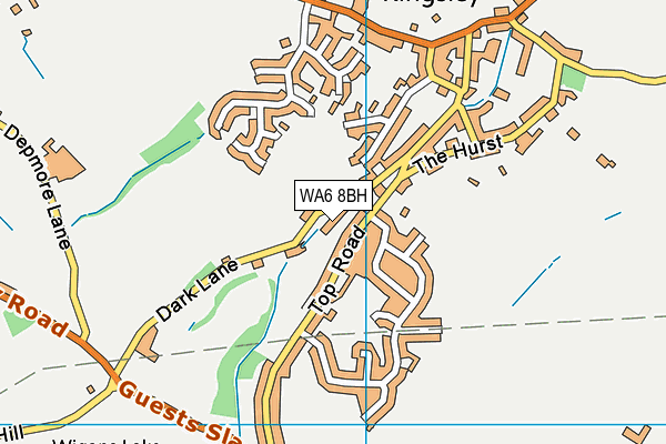 WA6 8BH map - OS VectorMap District (Ordnance Survey)