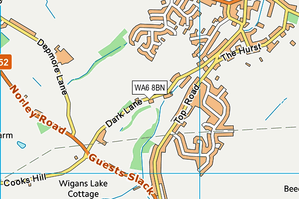 WA6 8BN map - OS VectorMap District (Ordnance Survey)