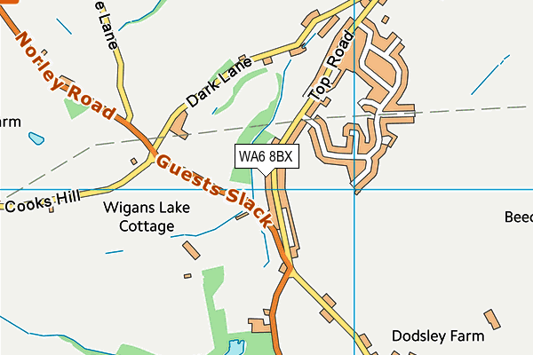 WA6 8BX map - OS VectorMap District (Ordnance Survey)