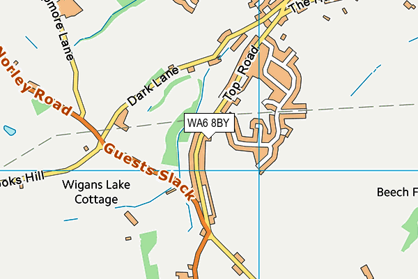 WA6 8BY map - OS VectorMap District (Ordnance Survey)
