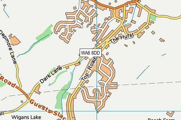 WA6 8DD map - OS VectorMap District (Ordnance Survey)