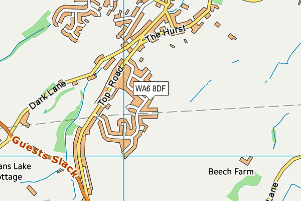 WA6 8DF map - OS VectorMap District (Ordnance Survey)