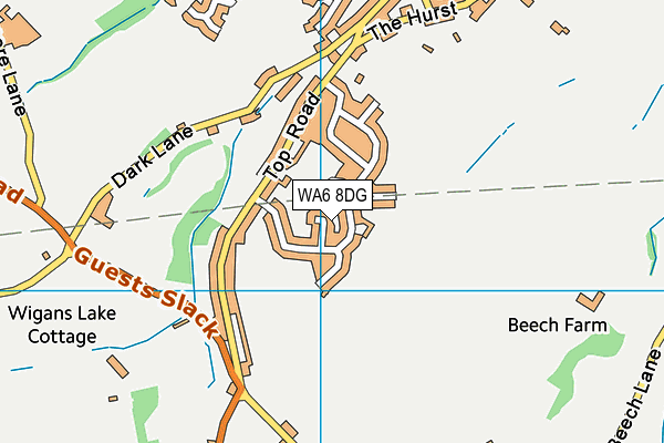 WA6 8DG map - OS VectorMap District (Ordnance Survey)