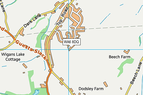 WA6 8DQ map - OS VectorMap District (Ordnance Survey)