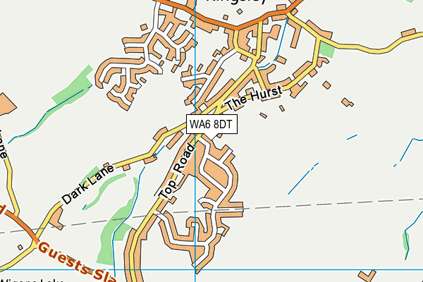 WA6 8DT map - OS VectorMap District (Ordnance Survey)