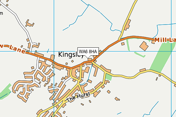 Kingsley Cricket Club (The Croft) map (WA6 8HA) - OS VectorMap District (Ordnance Survey)