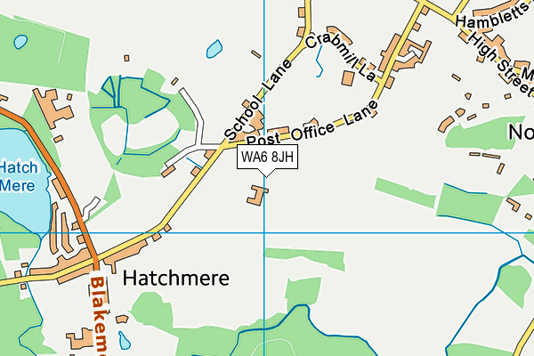 WA6 8JH map - OS VectorMap District (Ordnance Survey)