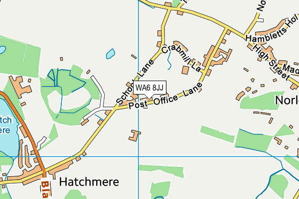 WA6 8JJ map - OS VectorMap District (Ordnance Survey)