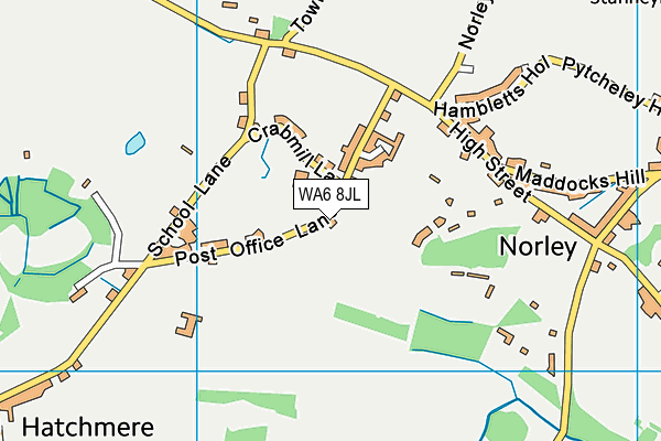 WA6 8JL map - OS VectorMap District (Ordnance Survey)
