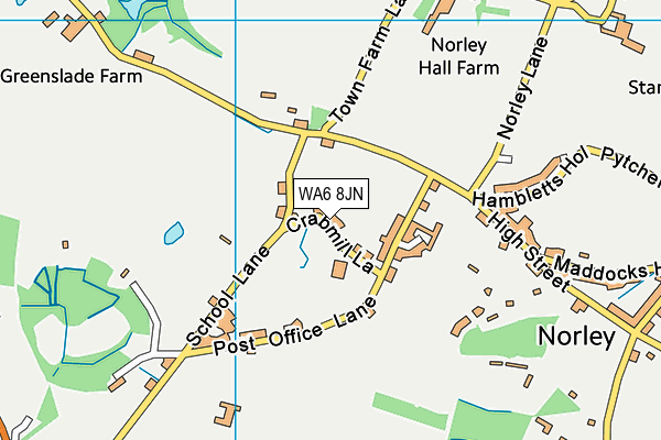 WA6 8JN map - OS VectorMap District (Ordnance Survey)
