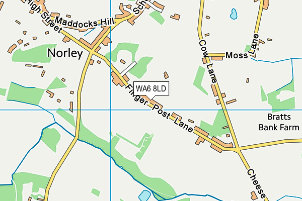 WA6 8LD map - OS VectorMap District (Ordnance Survey)