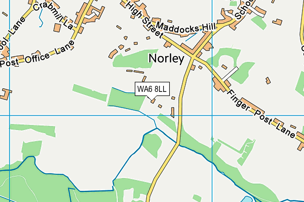 WA6 8LL map - OS VectorMap District (Ordnance Survey)