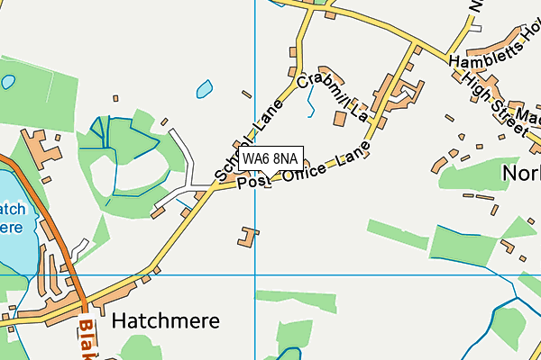 WA6 8NA map - OS VectorMap District (Ordnance Survey)