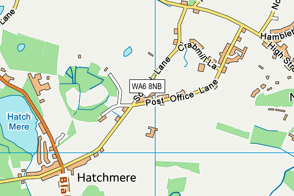 WA6 8NB map - OS VectorMap District (Ordnance Survey)