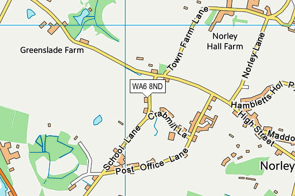 WA6 8ND map - OS VectorMap District (Ordnance Survey)