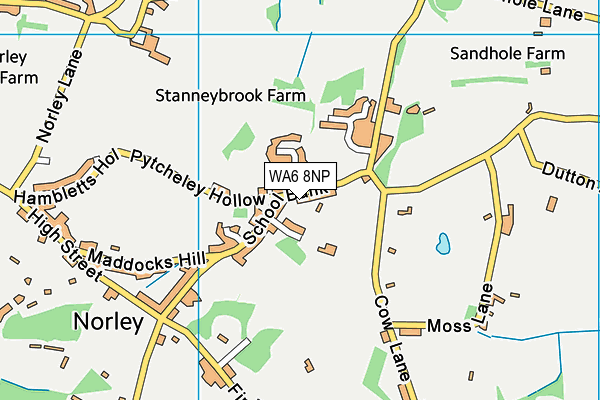 WA6 8NP map - OS VectorMap District (Ordnance Survey)