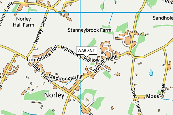 WA6 8NT map - OS VectorMap District (Ordnance Survey)