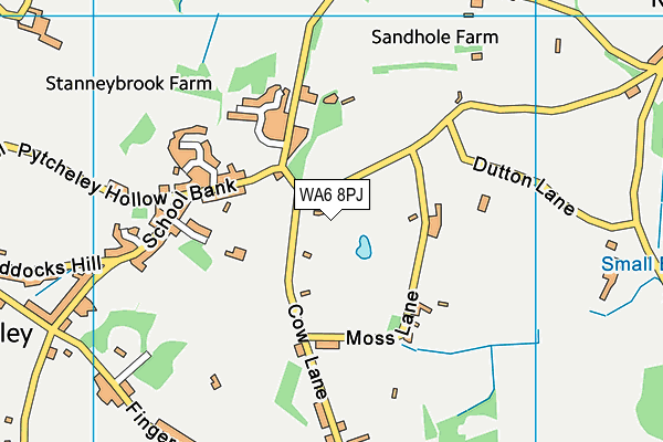 WA6 8PJ map - OS VectorMap District (Ordnance Survey)