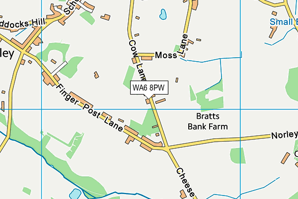 WA6 8PW map - OS VectorMap District (Ordnance Survey)