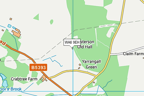 WA6 9EH map - OS VectorMap District (Ordnance Survey)