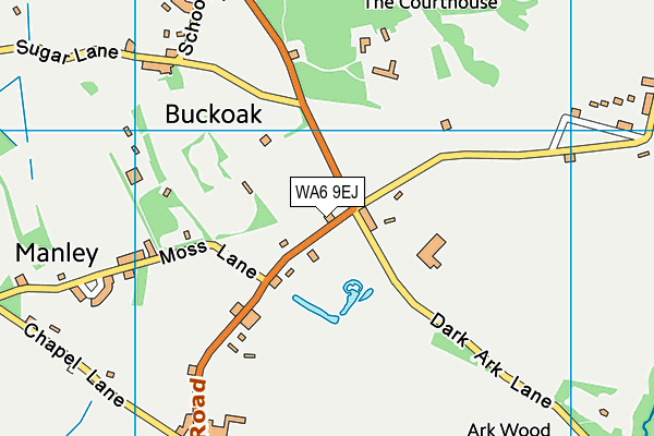 WA6 9EJ map - OS VectorMap District (Ordnance Survey)