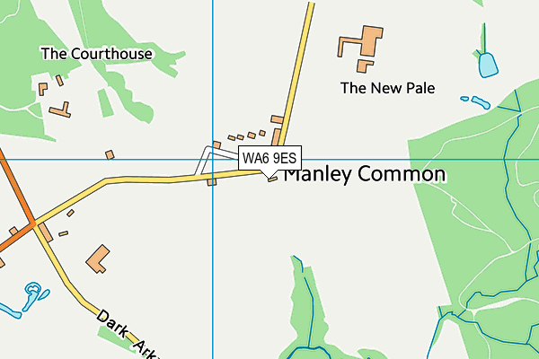 WA6 9ES map - OS VectorMap District (Ordnance Survey)