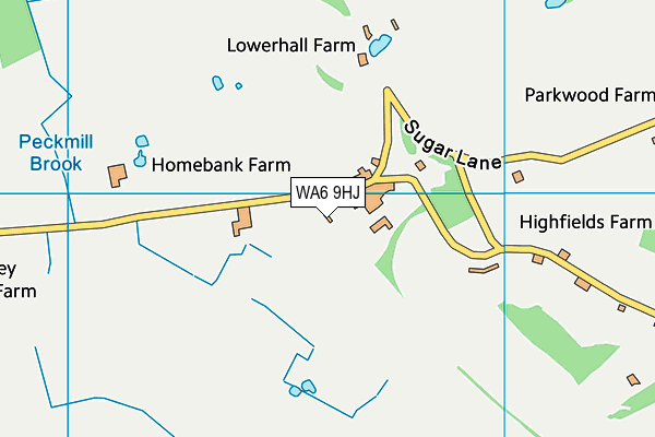 WA6 9HJ map - OS VectorMap District (Ordnance Survey)