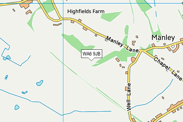 WA6 9JB map - OS VectorMap District (Ordnance Survey)