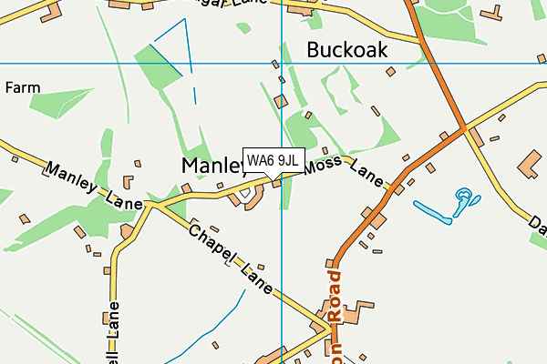 WA6 9JL map - OS VectorMap District (Ordnance Survey)