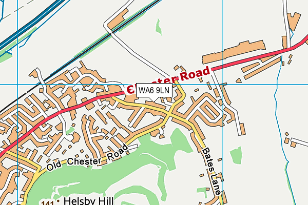 Helsby Hillside Primary School map (WA6 9LN) - OS VectorMap District (Ordnance Survey)