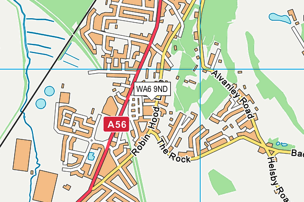 WA6 9ND map - OS VectorMap District (Ordnance Survey)