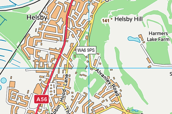 WA6 9PS map - OS VectorMap District (Ordnance Survey)