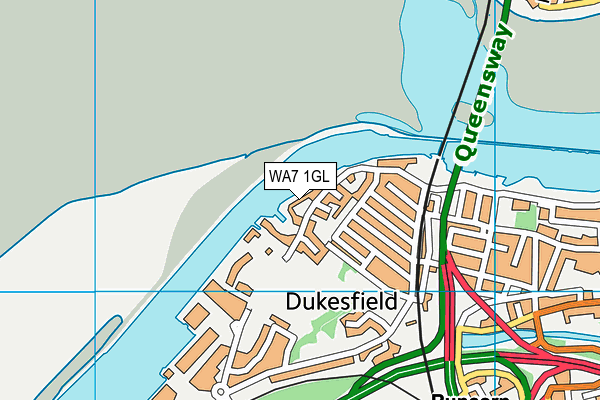 WA7 1GL map - OS VectorMap District (Ordnance Survey)