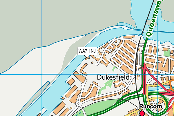 WA7 1NJ map - OS VectorMap District (Ordnance Survey)