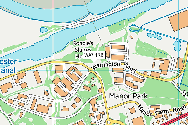 WA7 1RB map - OS VectorMap District (Ordnance Survey)