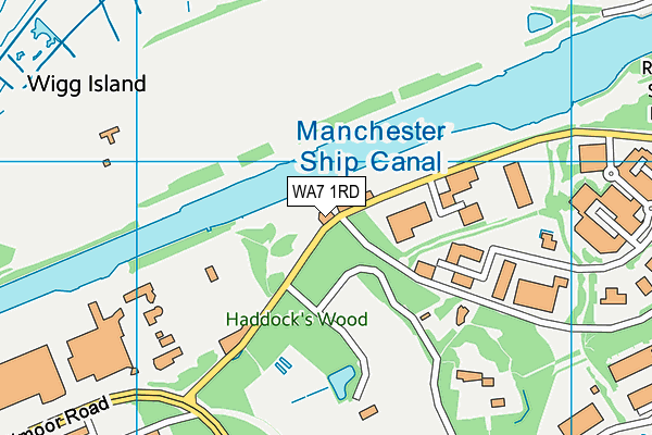 WA7 1RD map - OS VectorMap District (Ordnance Survey)