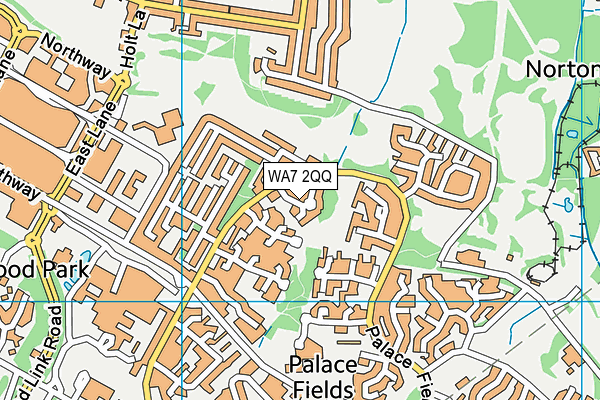 WA7 2QQ map - OS VectorMap District (Ordnance Survey)
