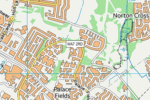 WA7 2RD map - OS VectorMap District (Ordnance Survey)